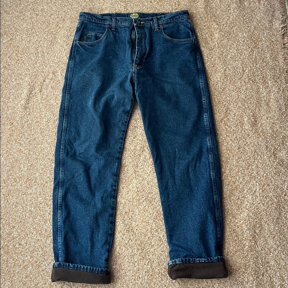Cabela's Brown Fleece-Lined Jeans